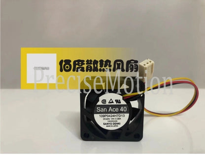 SanAce 40 109P0424H7D13 DC24V 0.08A 4015 3-wire inverter fan