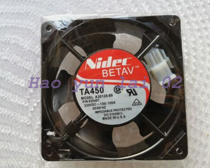 used For NIDEC TA450 A30135-89 12038 12CM 230V 0.130A AC Cooling Fan 5-wire