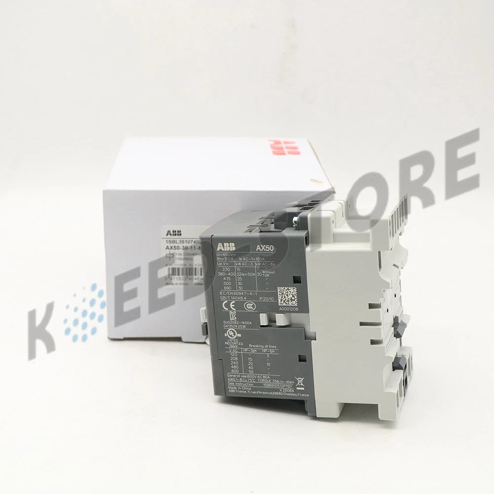 1PCS ABB Contactor AX50-30-11-84 110V50Hz/110-120V60Hz 1SBL351074R8411