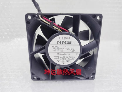 NMB 09238RA-12L-GL DC12V 1.06A 9CM 3-Wire High Airflow Waterproof Cooling Fan