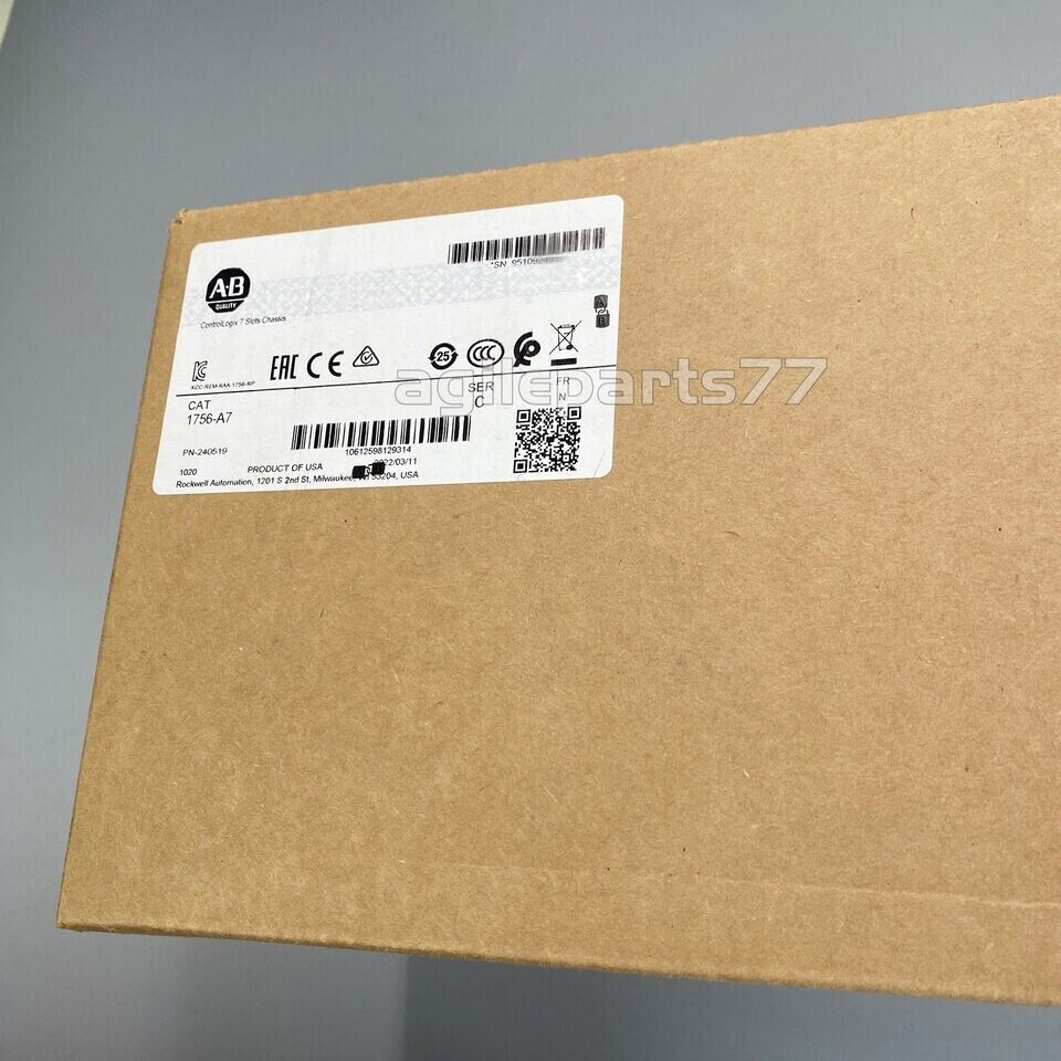 Allen-Bradley SER C ControlLogix 7 Slots Chassis Model 1756-A7 New Factory Sealed - ALLEN-BRADLEY
