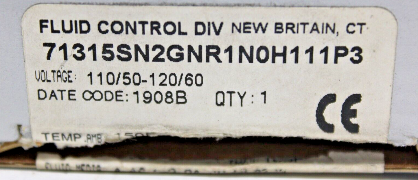 new Parker 71315SN2GNR1N0H111P3 Solenoid Valve - PARKER