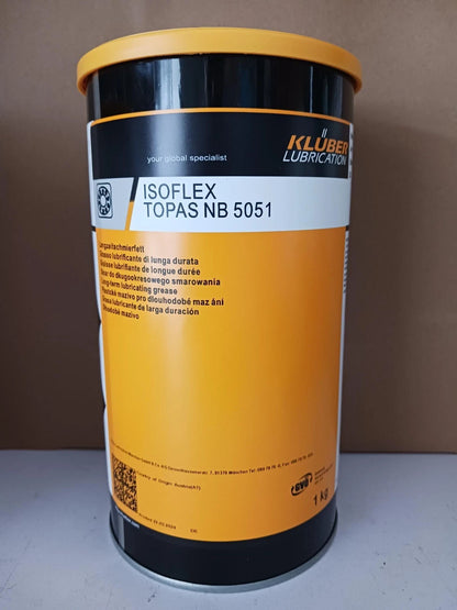 KLUBER Lubrication ISOFLEX TOPAS NB 5051 Grease 1Kg ( 2.2 LB) free shipping