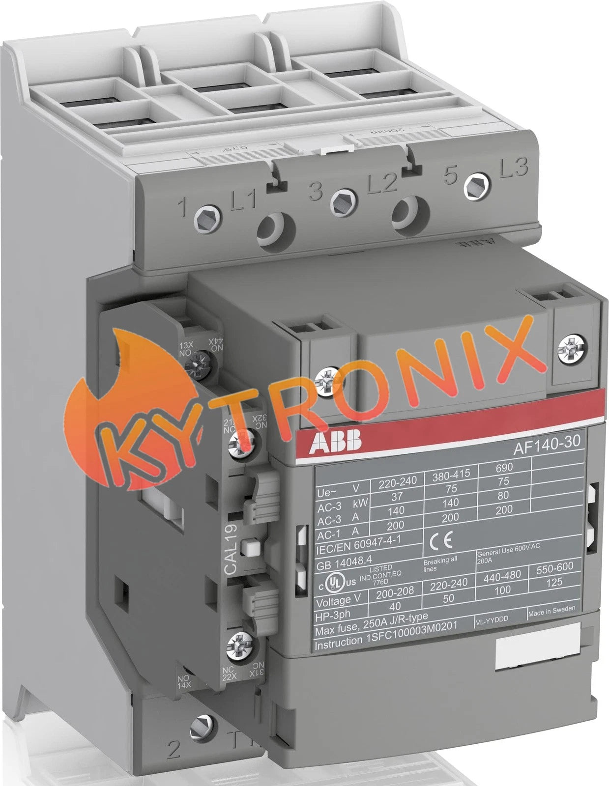 1pc ABB AF140-30-11-11 24-60V50/60Hz contactor 1SFL447001R1111