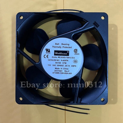 Cooling Fan for Use 4715MS-12W-B5A -A01 55303-7504 U.S.A A-4AXFN 25177001 - DELL