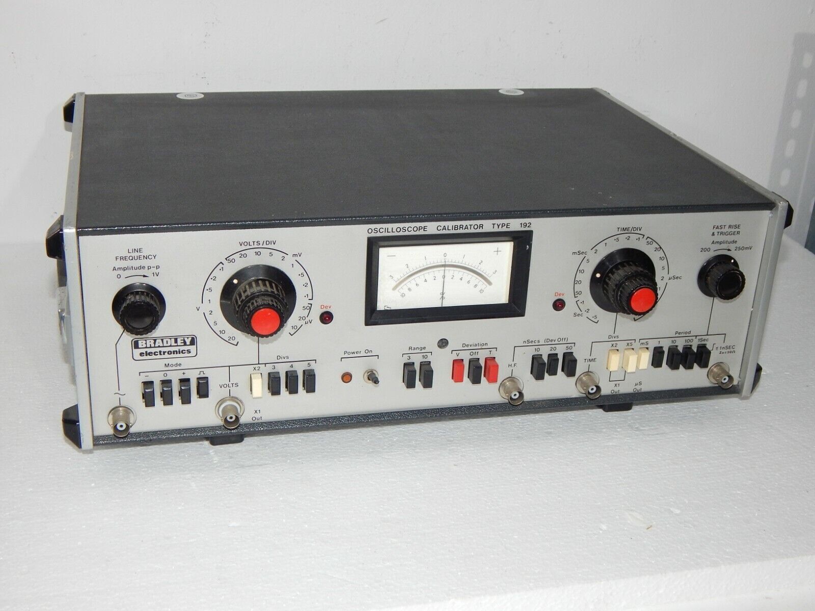 Used Bradley Electronics Oscilloscope Calibrator Type 192 - BRADLEY