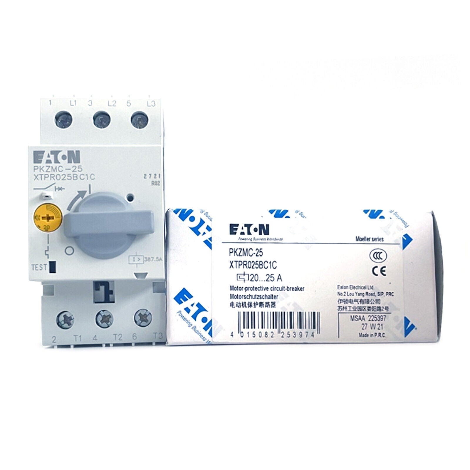 Brand Name ONES EATON MOELLER new 1pcs PKZMC-25 20-25A product overview and features - ONES EATON MOELLER