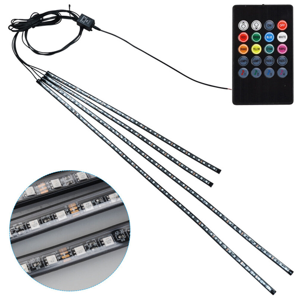 RGB Car Underglow Light Strip Underbody System Neon Light Kit