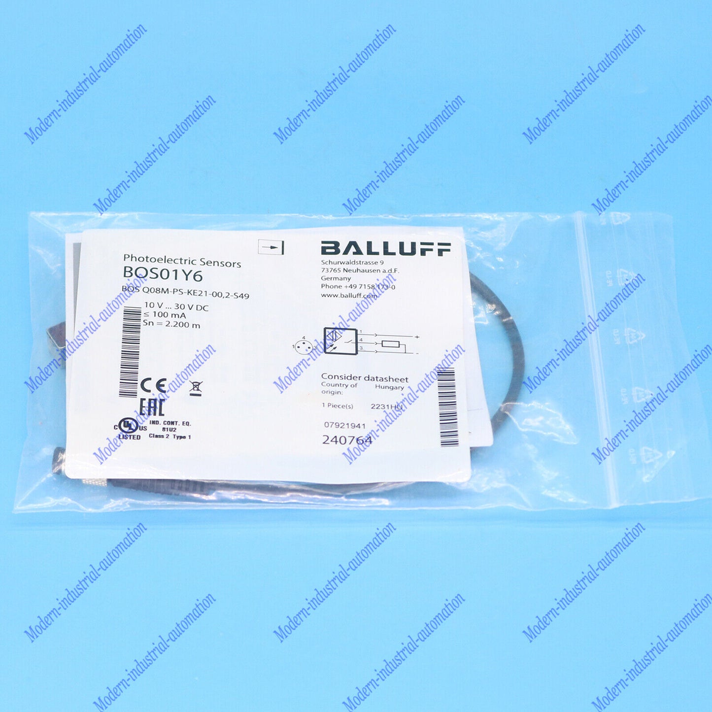 new 1pc BALLUFF BOS01Y6 BOS Q08M-PS-KE21-00,2-S49 Photoelectric sensor - BALLUFF