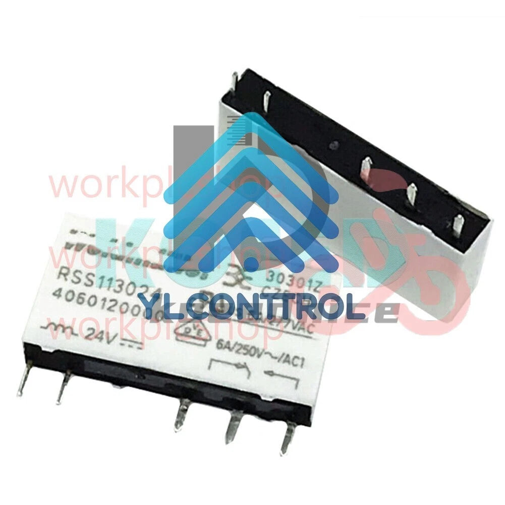 10PCS Weidmuller RSS113024 4060120000 24VDC Power Relay 6A 277VAC 5Pins SPDT