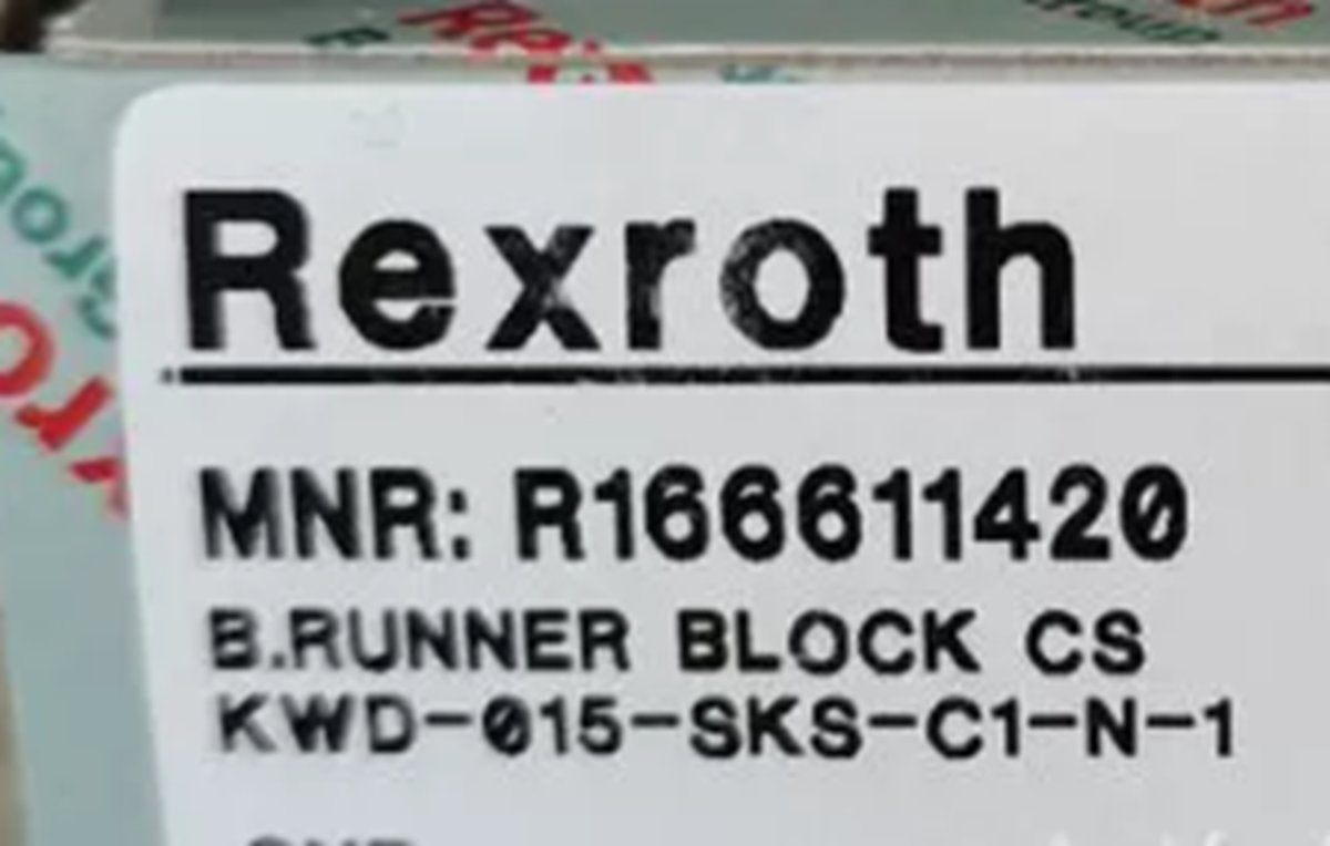 REXROTH R166611420 BALL RAIL LINEAR BEARING RUNNER BLOCK REXROTH