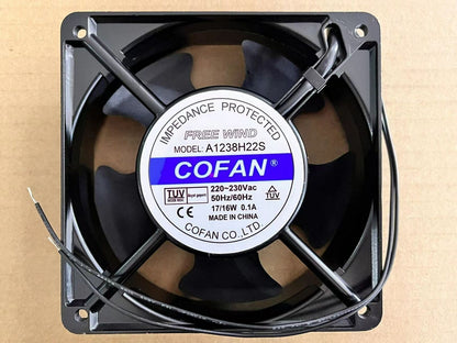12cm COFAN A1238H22S Cooling Fan 220-230V 17 16W 12cm - COFAN