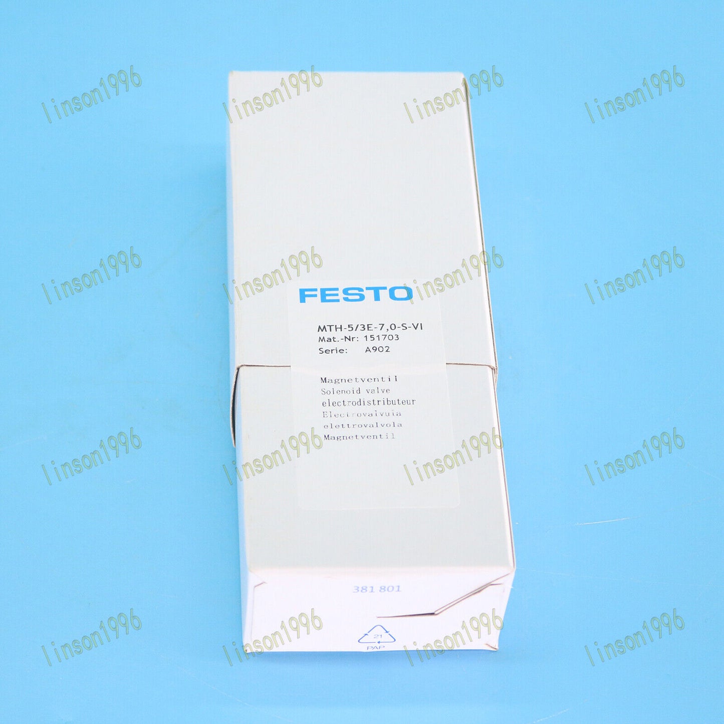 new FESTO MTH-5/3E-7,0-S-VI 151703 24VDC solenoid valve - FESTO