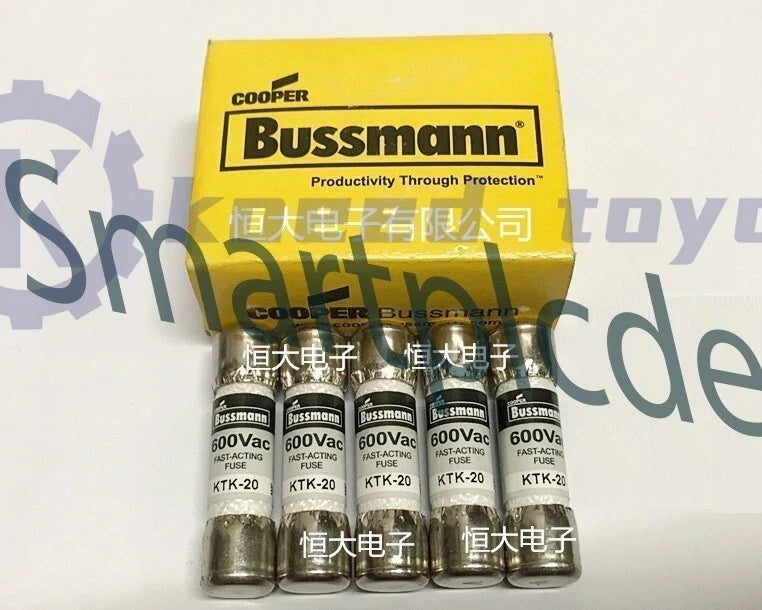 Pack of 10pcs Bussmann Fast Acting Fuse KTK-20 KTK20 20A