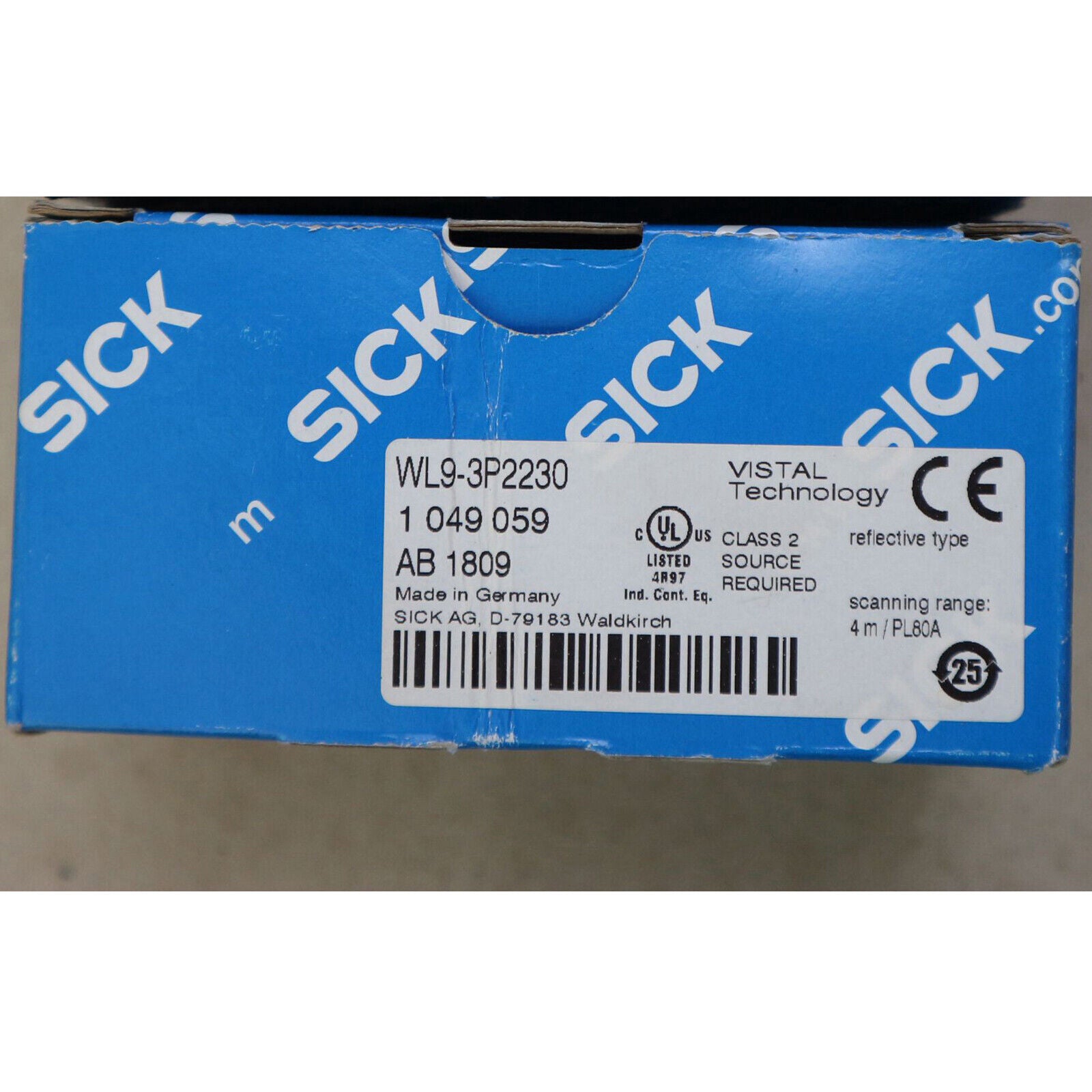 1PCS Sick Photoelectric Sensor WL9-3P2230 - SICK
