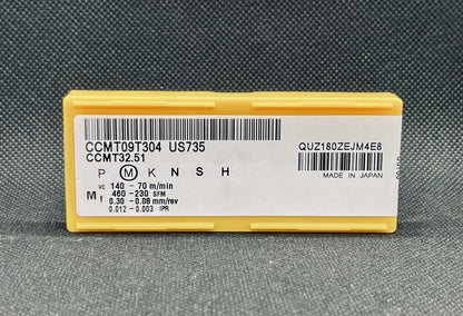 MITSUBISHI DIAEDGE CCMT32.51 CCMT09T304 US735 Carbide Inserts (10 pcs)FREE SHIP