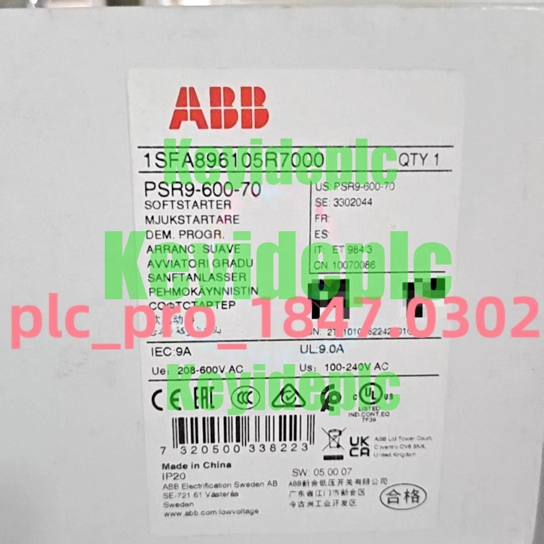 1PCS PSR9-600-70 1SFA896105R7000 Soft Starter Fast delivery #k