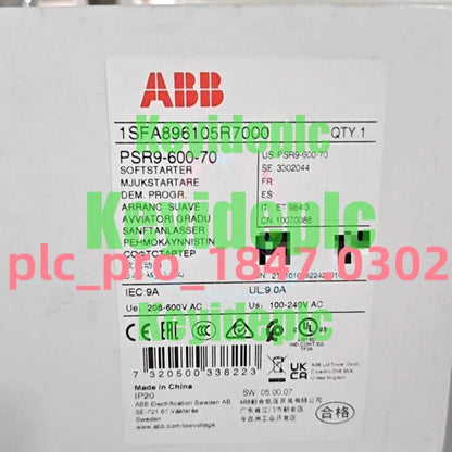 1PCS PSR9-600-70 1SFA896105R7000 Soft Starter Fast delivery #k
