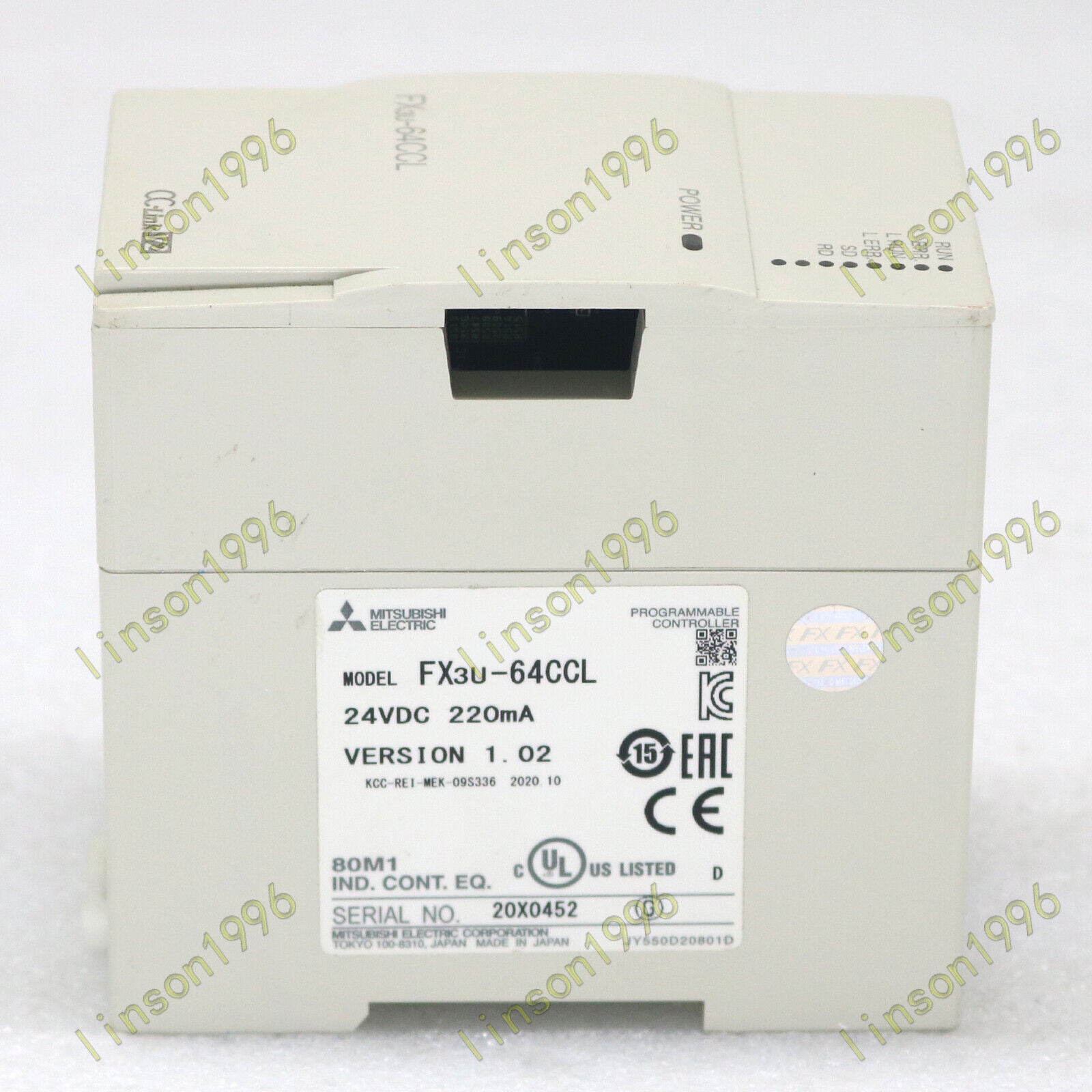 Mitsubishi FX3U-64CCL PLC Extension Module - Tested Good Condition - MITSUBISHI