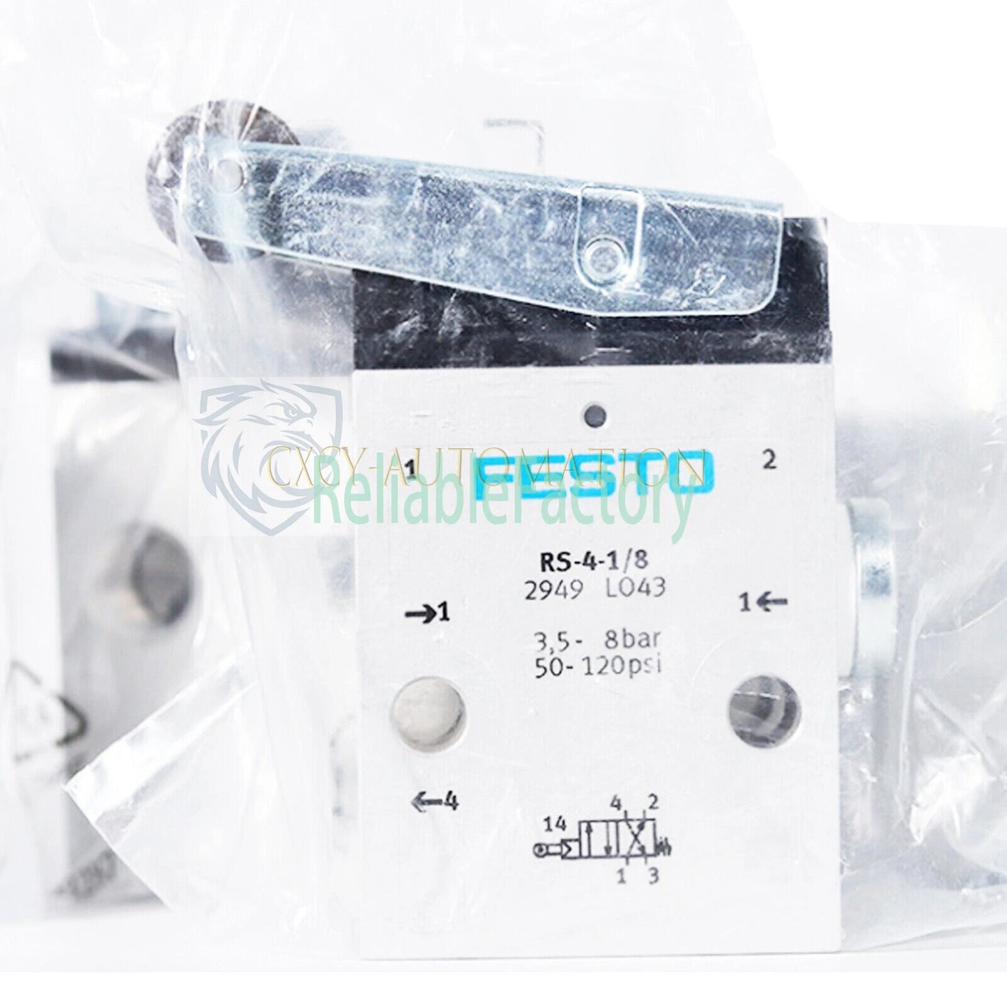 FESTO RS-4-1/8 2949 Roller Lever Valve 1Pcs.