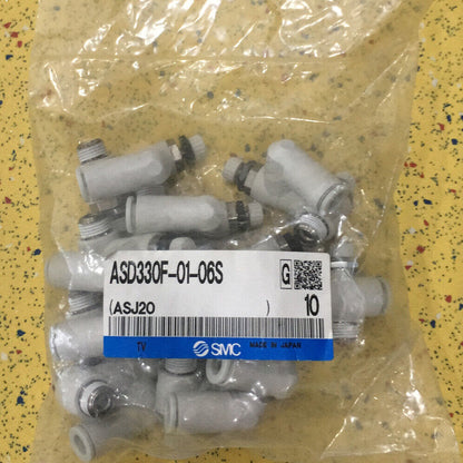 SMC ASD330F-01-06S 10-Piece Speed Controller Valve - SMC