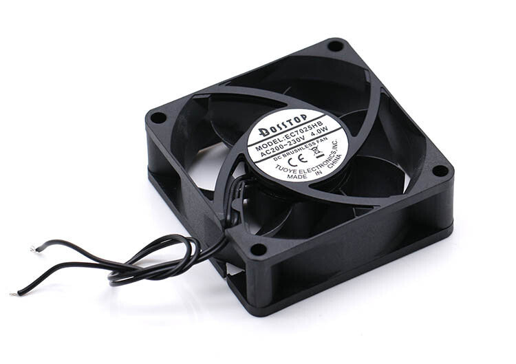 1pcs  BOSSTOP EC7025HB 7025 220V 4.0W 7CM double ball AC cabinet cooling fan