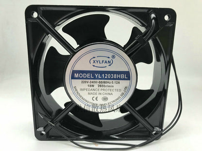 1pcs XYLFAN YL12038HBL 220V 0.12A 18W 12038 cabinet cooling fan