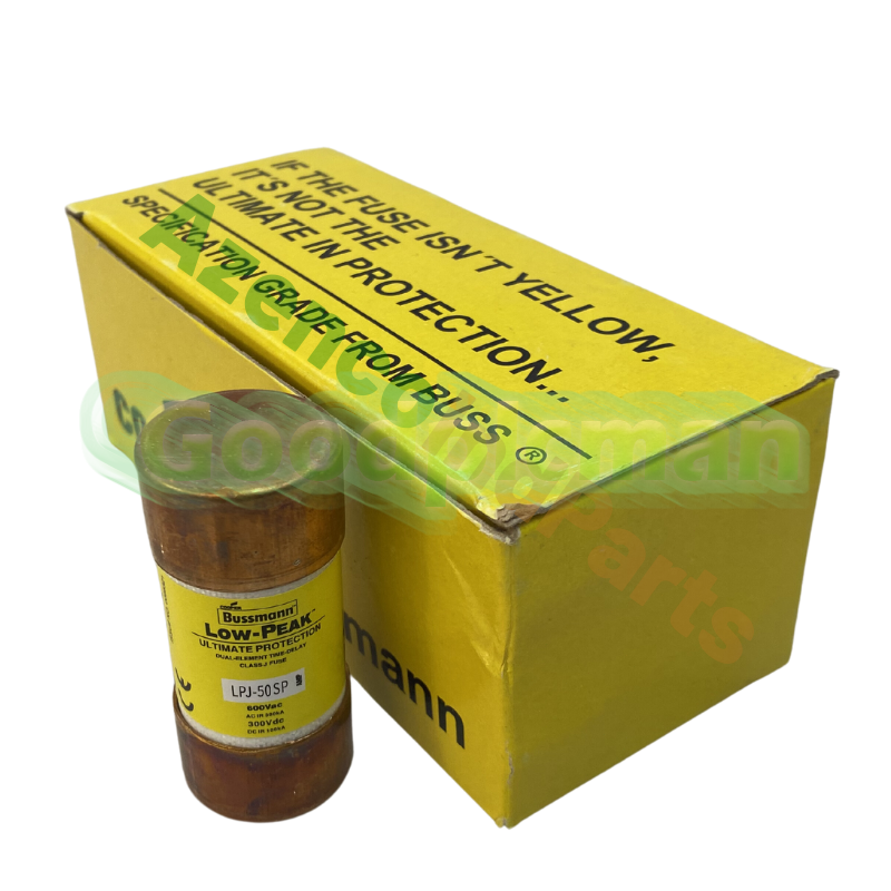 10Pcs Bussmann LPJ-50SP 50 Amp Fuses Low Peak Class J 600 Volts LPJ50SP
