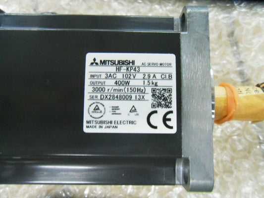One MITSUBISHI HF-KP43 Servo Motor HFKP43  ping