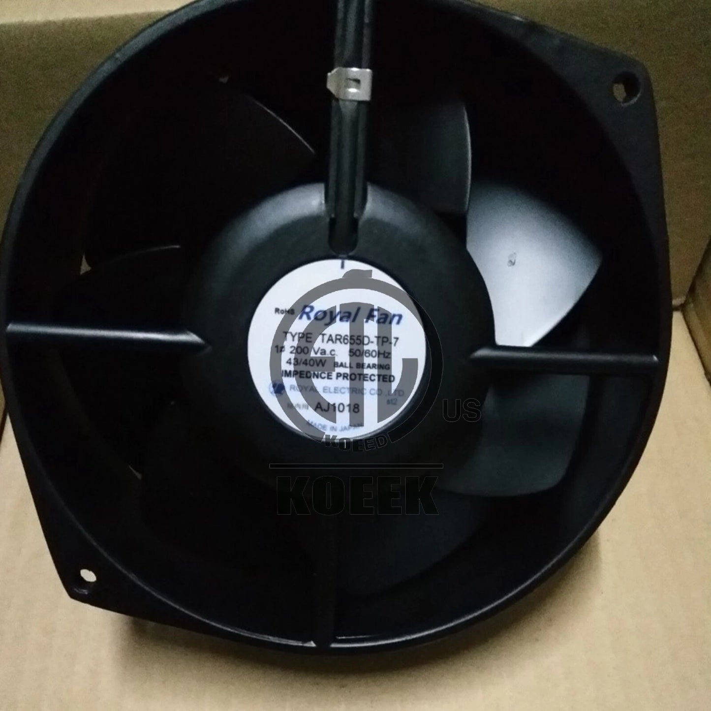 ROYAL FAN TAR655D-TP-7 High Temperature Fan #ko
