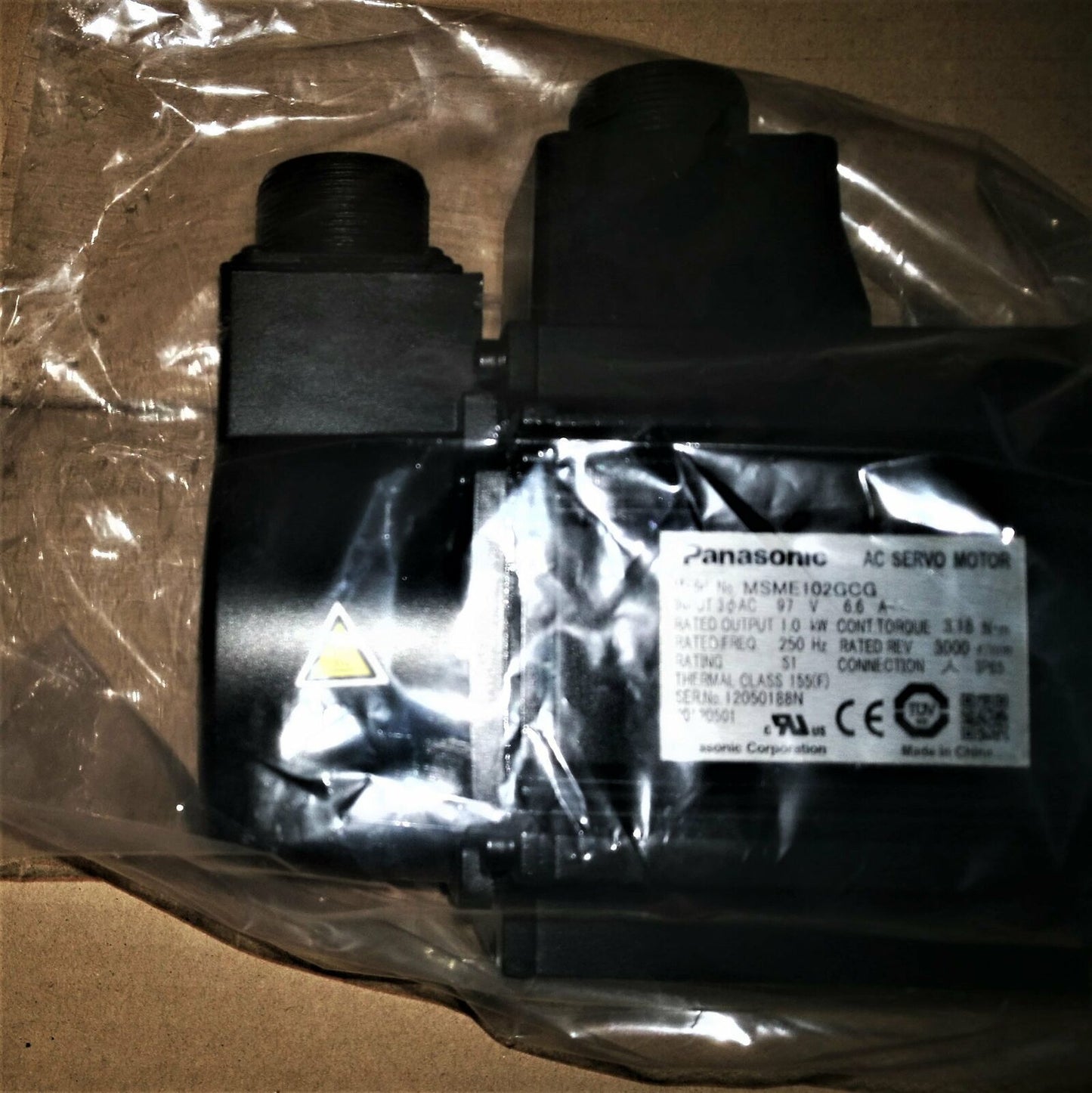 Panasonic AC Servo Motor MSME102GCG - In Box, 1-Year Warranty - PANASONIC