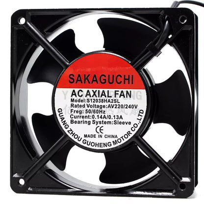 SAKAGUCHI S12038HA2SL AC220V 0.14A/0.13A 120*120*38mm axial fan