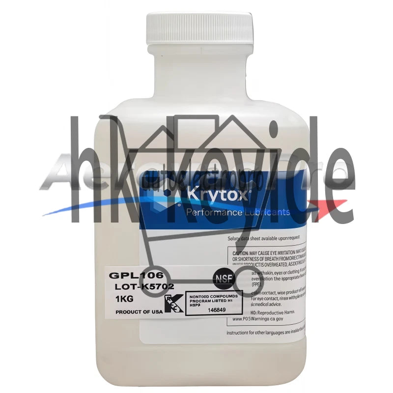 1Pcs Chemours DUPONT Krytox Lubricants GPL106 1Kg (2.2 LB) SAFE RELIABLE