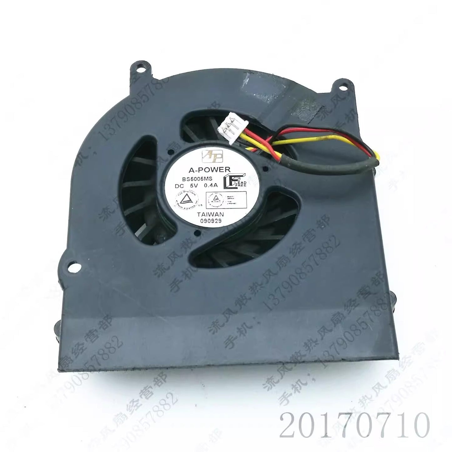 1PCS for A-Power BS5005MS 28G200040-00 5V 0.40A 3-Wire CPU Cooling Fan