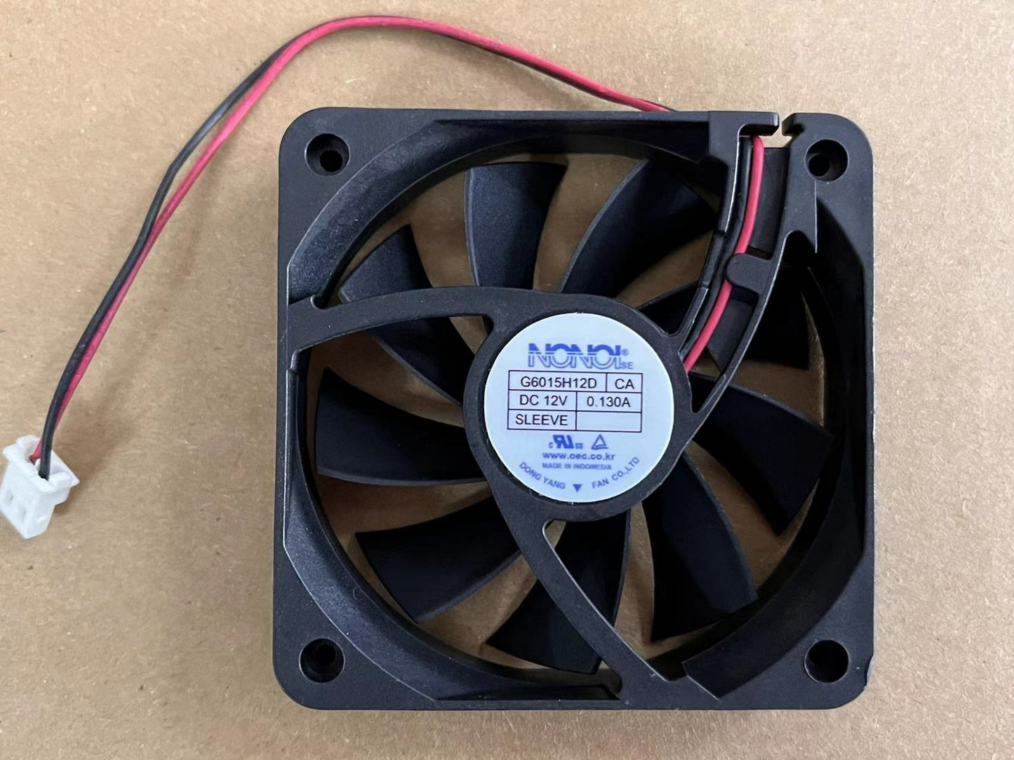 new 1PC NONOISE G6015H12D CA DC12V 0.130A 60*15MM 6CM silent cooling fan