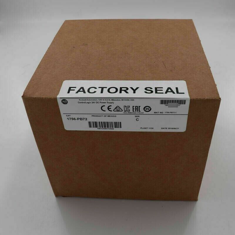 Original Factory Sealed 24V DC Power Supply Module 1756-PB72 - ORIGINAL FACTORY SEALED