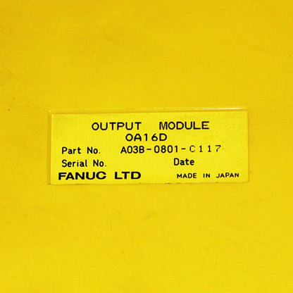 Used Fanuc A03B-0801-C117 Module – Tested & Working - FANUC