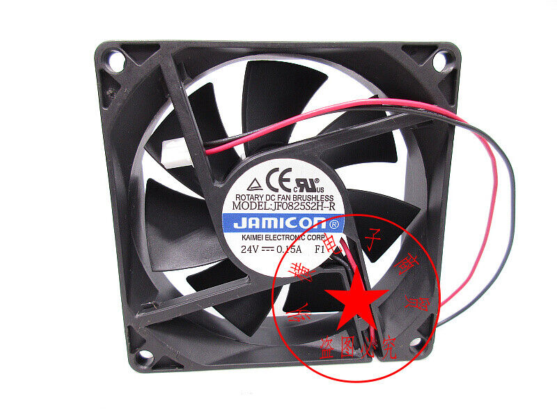 new Jamicon JF0825S2H Server Square Fan DC 24V 0.15A 80*80*25mm 2Pin