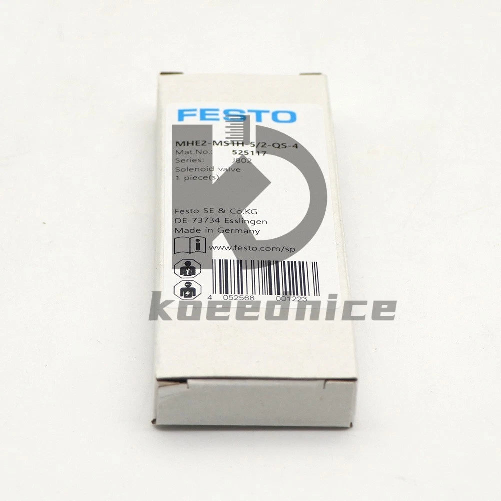 FESTO MHE2-MS1H-5/2-QS-4 525117 Solenoid Valve 1PCS