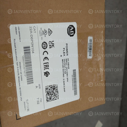 1PC Allen-Bradley 4 2.2 kW 3 Hp AC Drive Fast Ship - 22A-D6P0N104 - ALLEN-BRADLEY