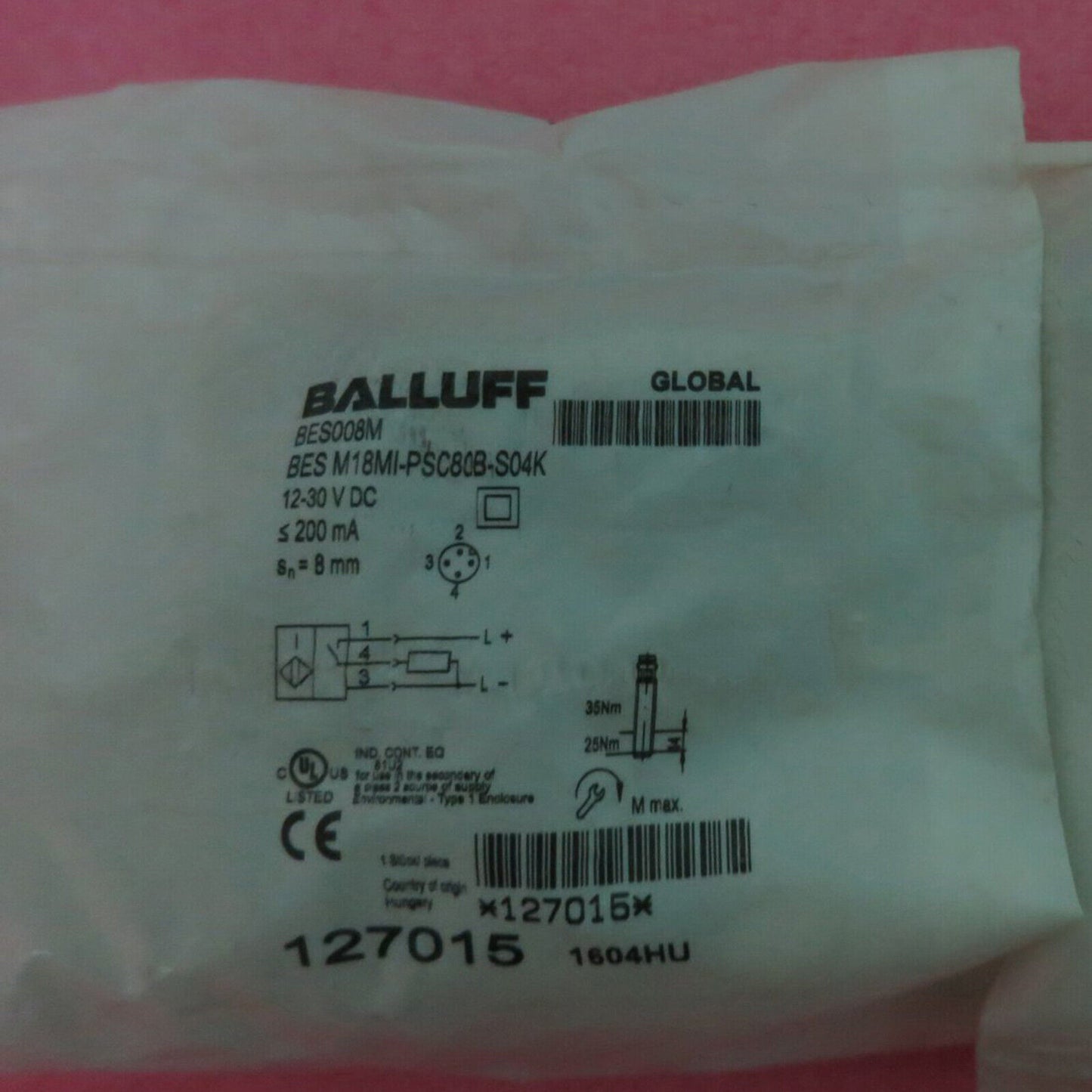 Proximity Sensor BES M18MI-PSC80B-S04K Fast - BES