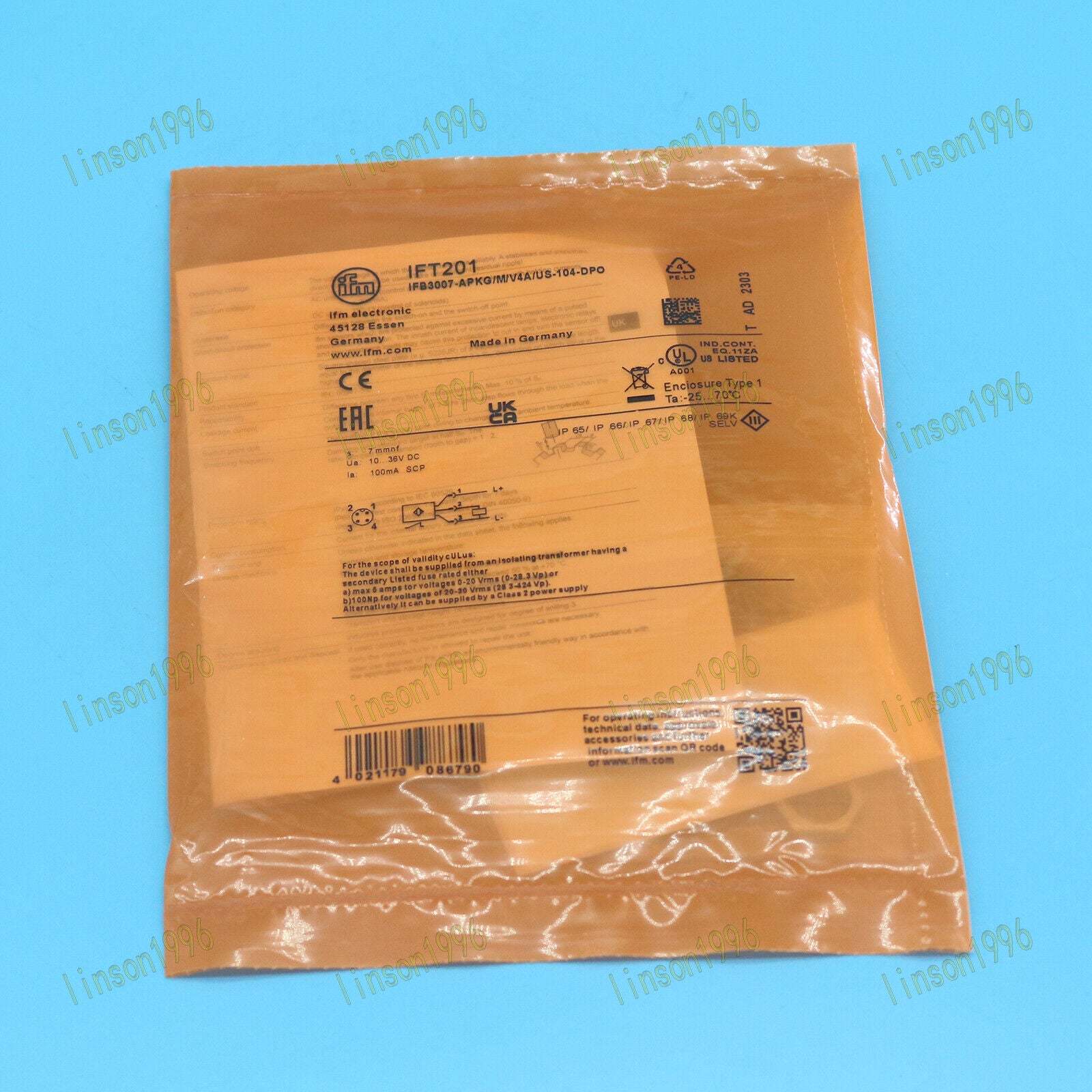 1PC IFM proximity switch IFT201 - IFM