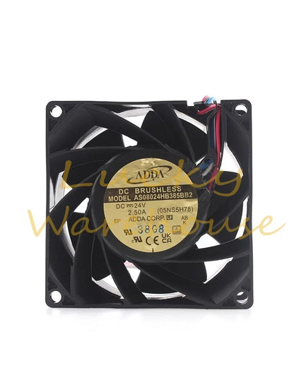 ADDA AS08024HB385BB2 8038 DC24V 2.50A 8CM 2-Wire Inverter Cooling Fan