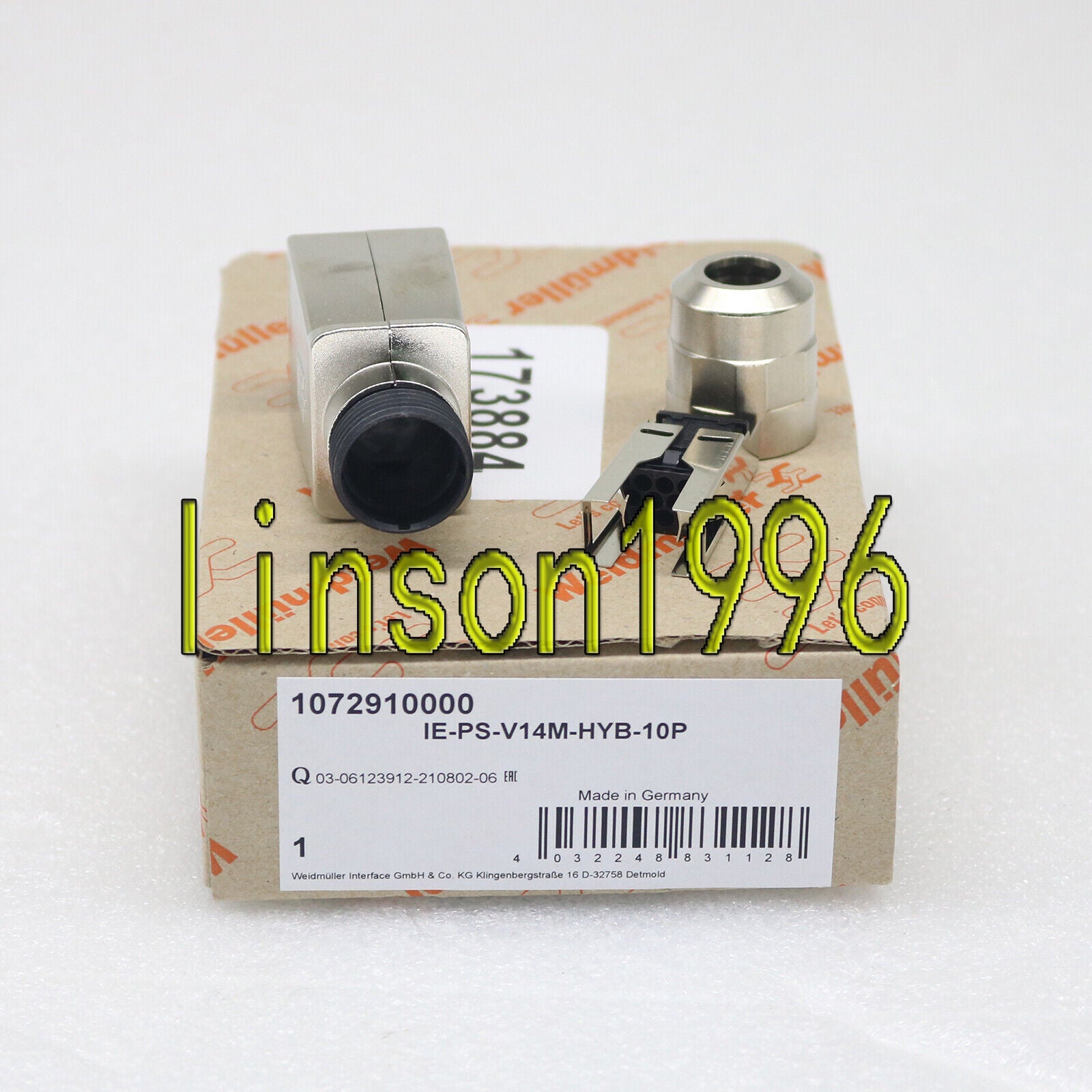 ONE Weidmuller 1072910000 Connector IE-PS-V14M-HYB-10P 60 days - ONE WEIDMULLER