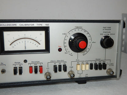 Used Bradley Electronics Oscilloscope Calibrator Type 192 - BRADLEY