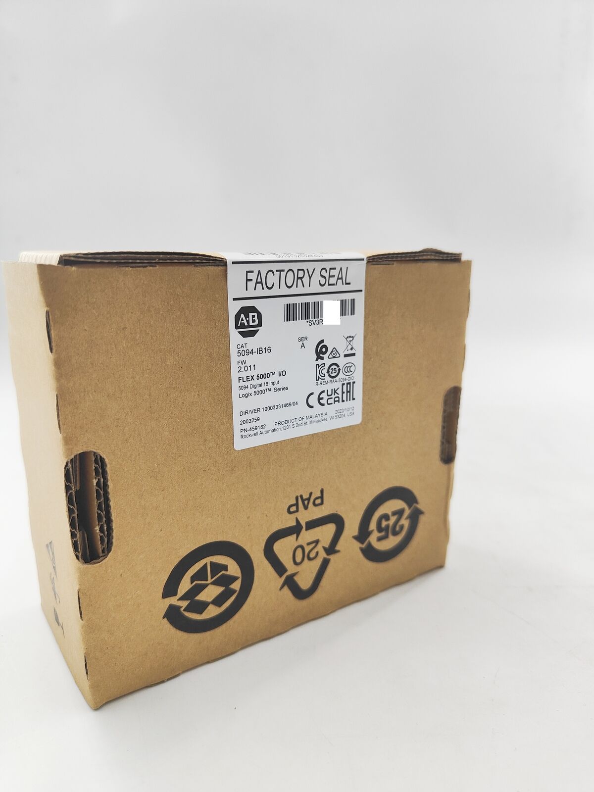 Allen Bradley Flex Logix 5000 DC Input Module 5094-IB16 - ALLEN BRADLEY