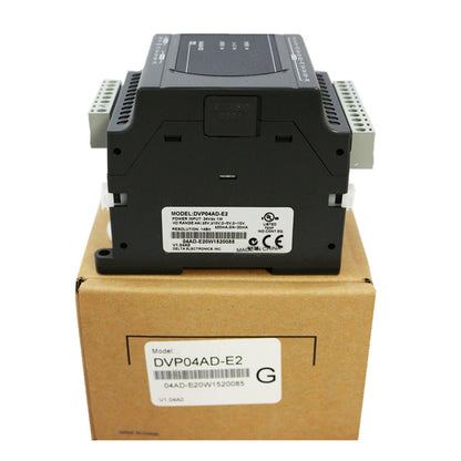 New Delta DVP04AD-E2 PLC Module | Industrial Automation Solutions | Delta DVP04AD-E2 | High-Performance PLC | Modular Design | 4 Inputs | 2 Outputs | Safety-Integrated | Easy-to-Program | Delta Automation Products - DELTA