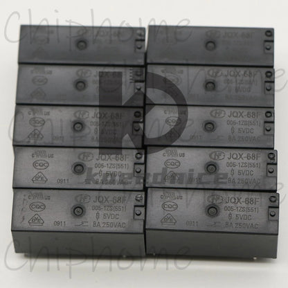 10Pieces HongFa JQX-68F-005-1ZS Power relay 5VDC 8A 5Pins