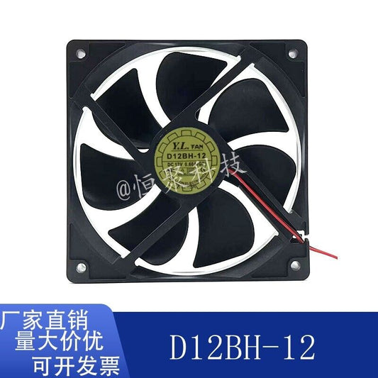 12V 0.6A Silent Cooling Fan D12BH-12 DC12V 12025 - YALN FAN