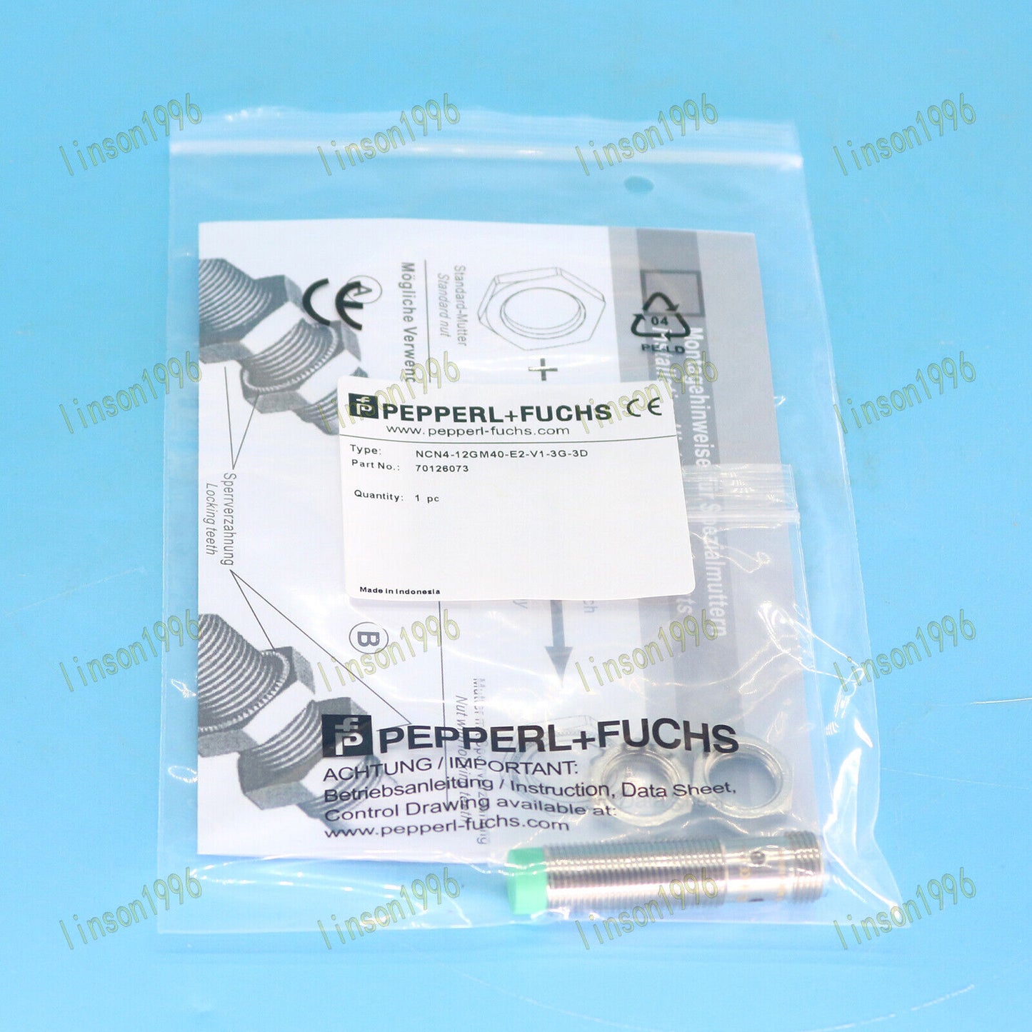 NCN4-12GM40-E2-V1-3G-3D Inductive Proximity Switch - PEPPERL+FUCHS